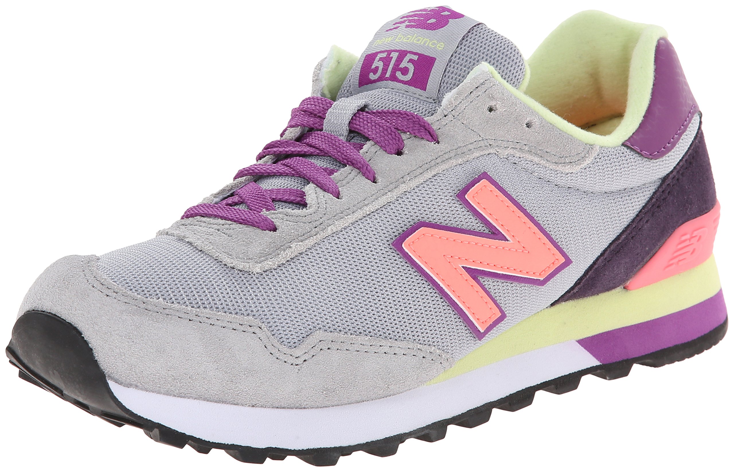 New Balance Women's 515 V1 Sneaker, Black/Prism Purple/Gold Rush, 6 M US — view 12