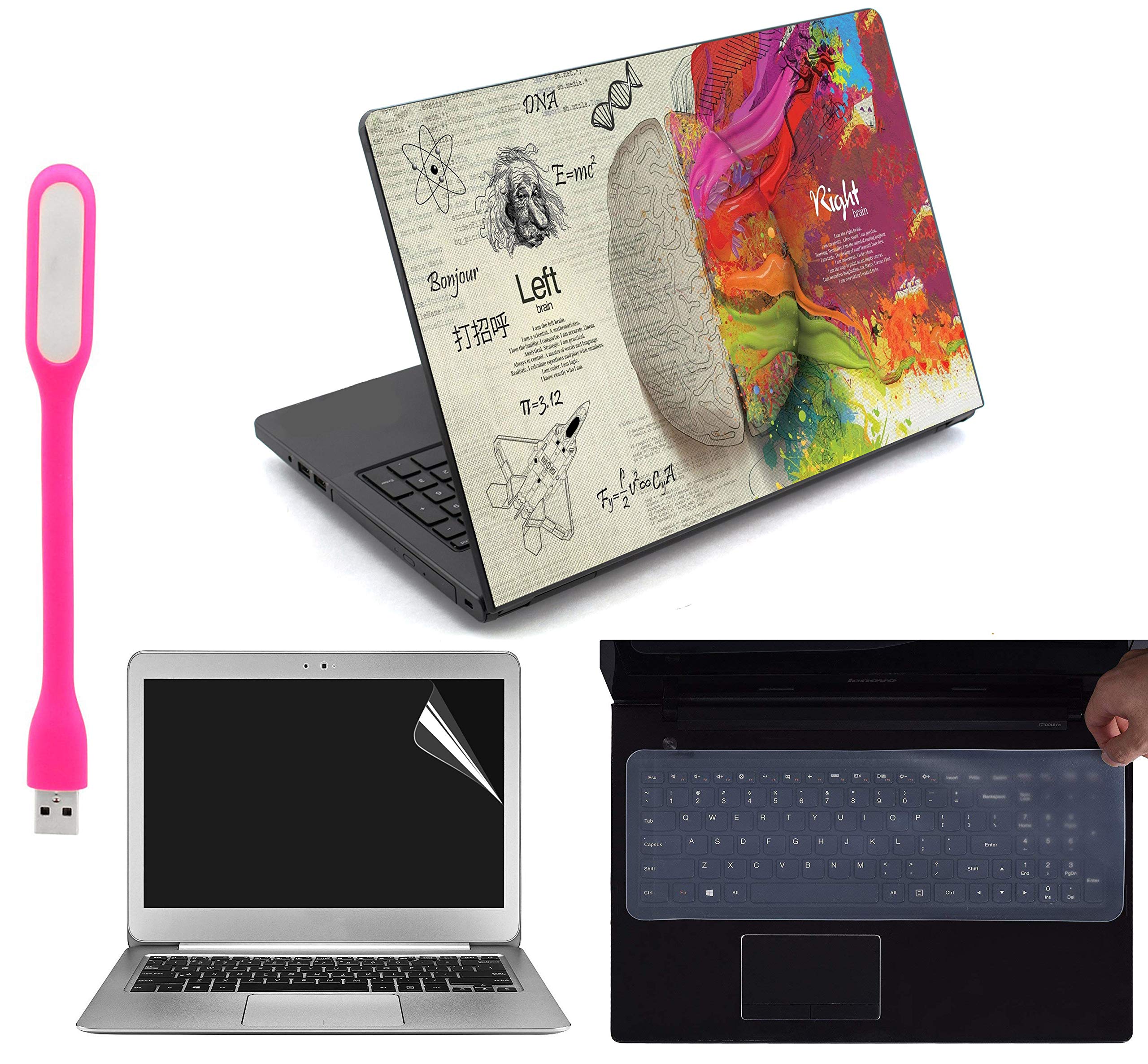 Ramiya 4in1 Combo Kit for 15.6 inch Laptop Skin Sticker Vinyl Screen Guard Silicone Keyboard Protector and USB Light Compatible Fits for All Models Screen Dimensions 15.6 x 10.1 inches (B08BG7JP4Q) Amazon Price History, Amazon Price Tracker