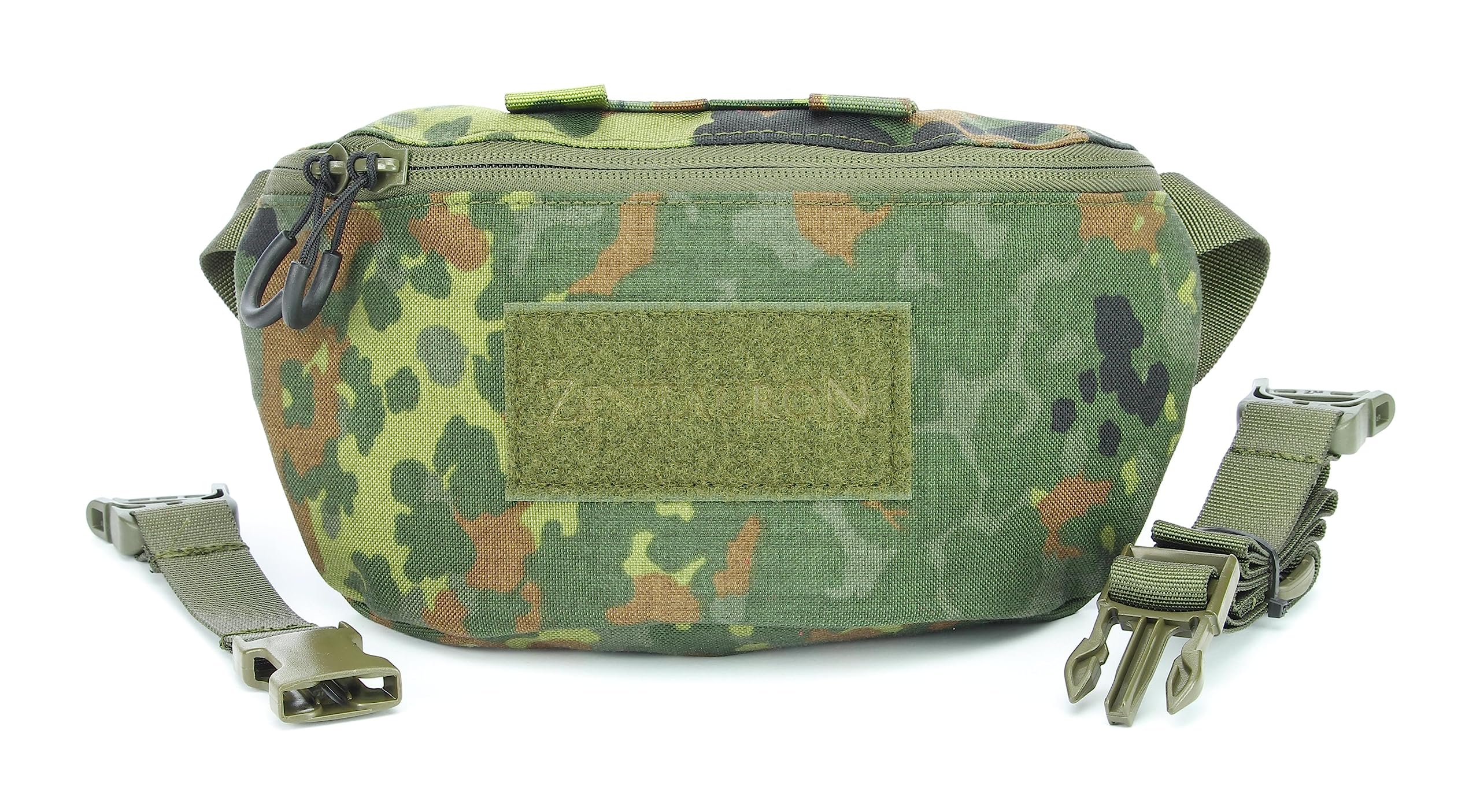 Hüfttasche Modular 1,8L mit MOLLE, abnehmbarem Gurt, Klettflausch, Karabiner und Rückfach für Ballistik – robuste Gürteltasche für Beruf, Freizeit, Outdoor, Taktik, Militär, Survival, Adventure