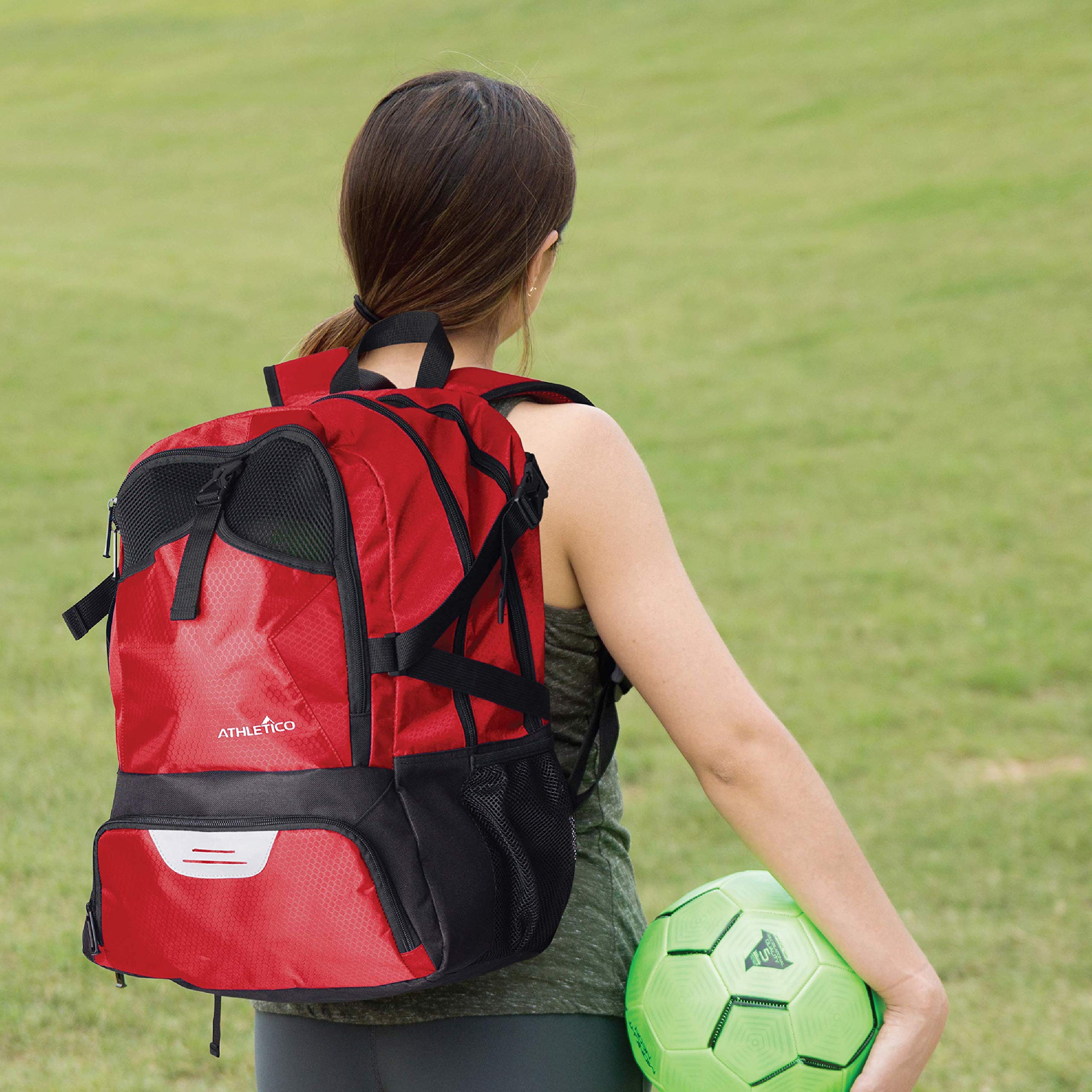 Zaino Sportivo Da Calcio Per Ragazzi – Con Scomparto Per Pallone E Tasche Separate Per Scarpe E Borraccia