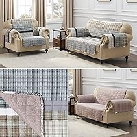 Vista 7 de Barefoot Bungalow Gold Rush - Funda para sofá biplaza, color gris