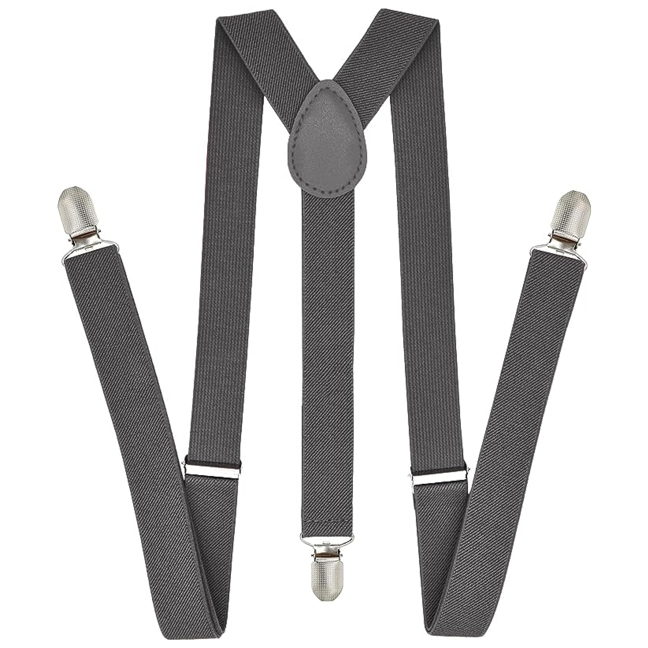 Lizzy Slim Adjustable Braces (Grey)