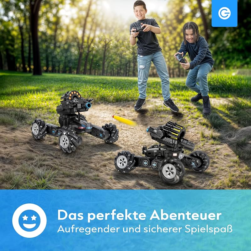 Silvergear RC Tank autó 360° forgatással, 12 labdával és kézvezérléssel gyerekeknek