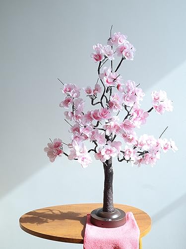 Miniatura 2 de Árbol de flor de cerezo LED de 18 pulgadas, luz de árbol bonsái rosa con 8 modos y temporizador para decoración de primavera del hogar, boda, luz