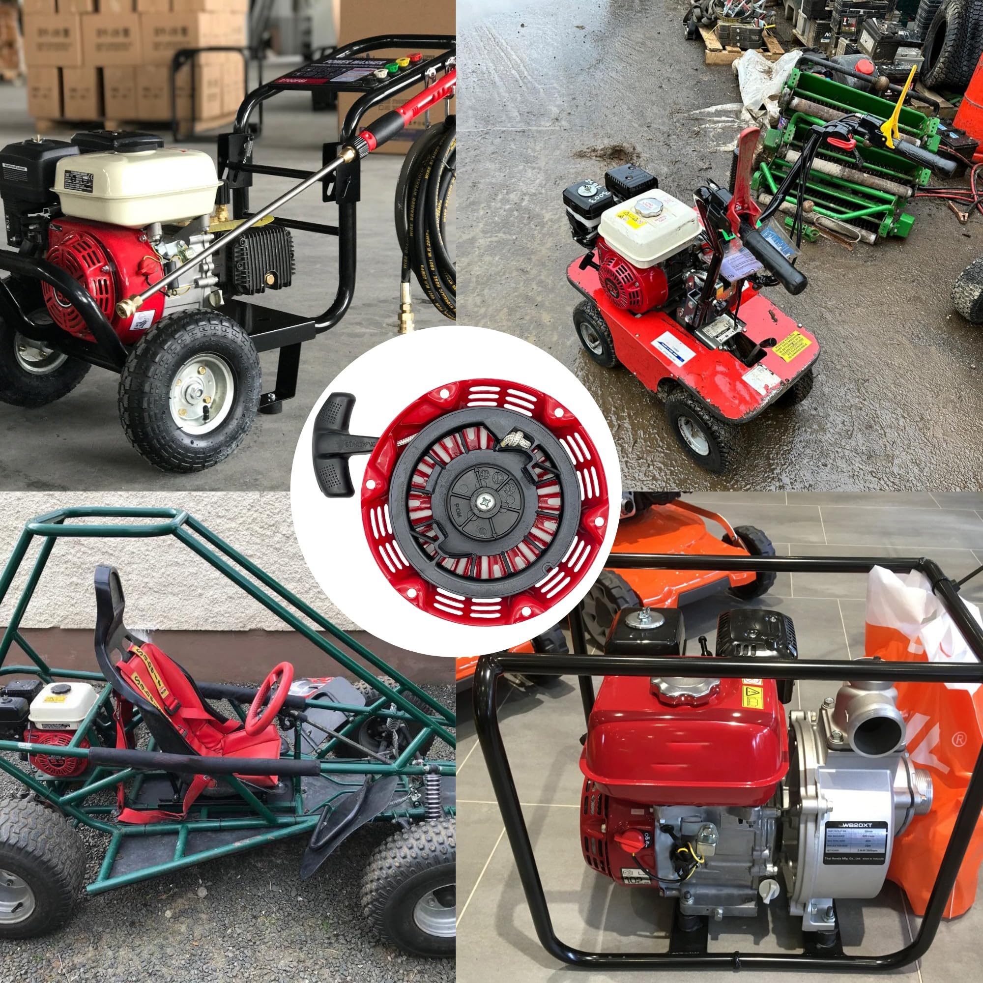 GX160 168F Avviamento a Strappo per Honda GX200 GX120 4.0 HP 5.5HP 6.5HP Avviamento con Coppa di Avviamento Parti di Ricambio
