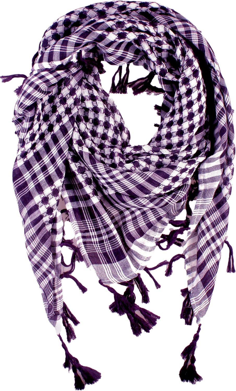 Fringe Shawl Arabic Cotton Shawl Palestinian Keffiyeh 3-Piece