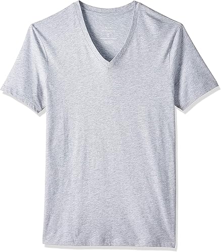 Armani Exchange Camiseta de manga corta para hombre de algodón Pima con cuello en V