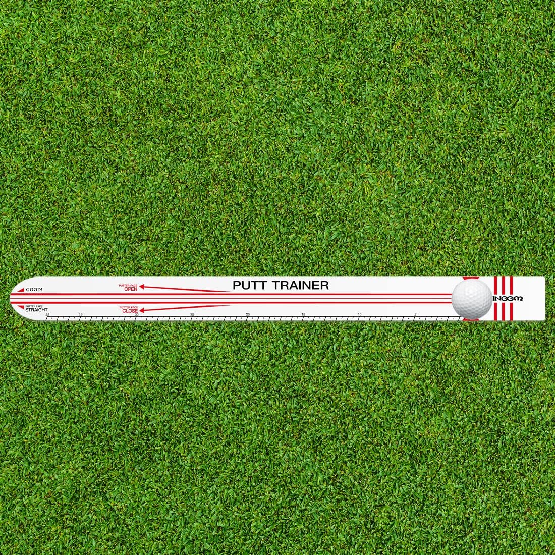 Golf Putting Alignment Training Aid for Putting Green | Indoor & Outdoor Golf Putting Trainer,Come with Golf Ball & Putting Ring (Plastic Putting Alignment Rail)