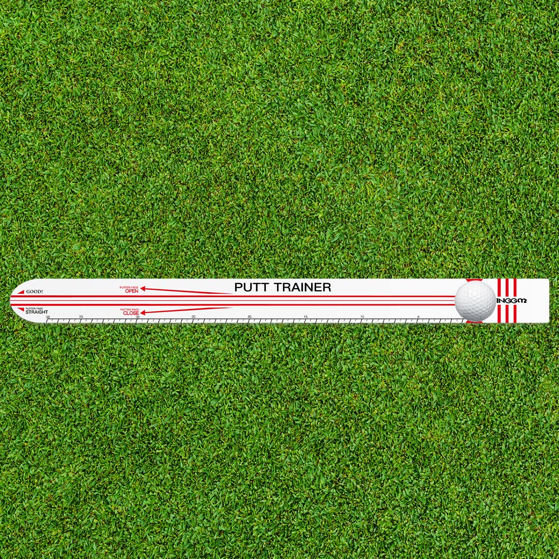 XINGGM Golf Putting Alignment Training Aid for Putting Green | Indoor & Outdoor Golf Putting Trainer,Come with Golf Ball & Putting Ring (Plastic Putting Alignment Rail)
