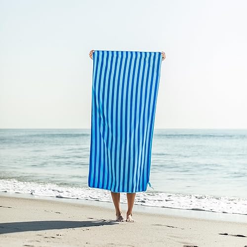 Miniatura 3 de Toalla de playa resistente a la arena, con bolsillo con cremallera, compacta, ligera y de secado rápido