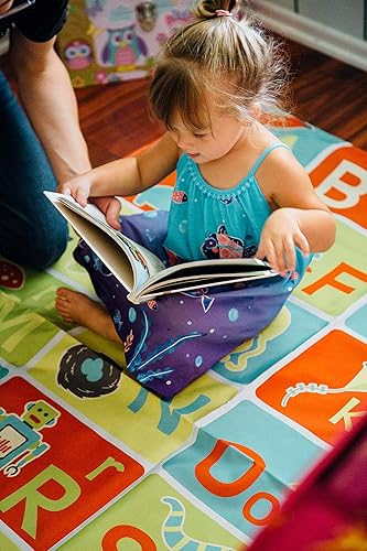 Miniatura 9 de Pacific Play Tents 96000 Kids A-B-C Tapete de aprendizaje y diversión para dormitorio, sala de juegos o aula, 48 x 58 pulgadas, amarillo