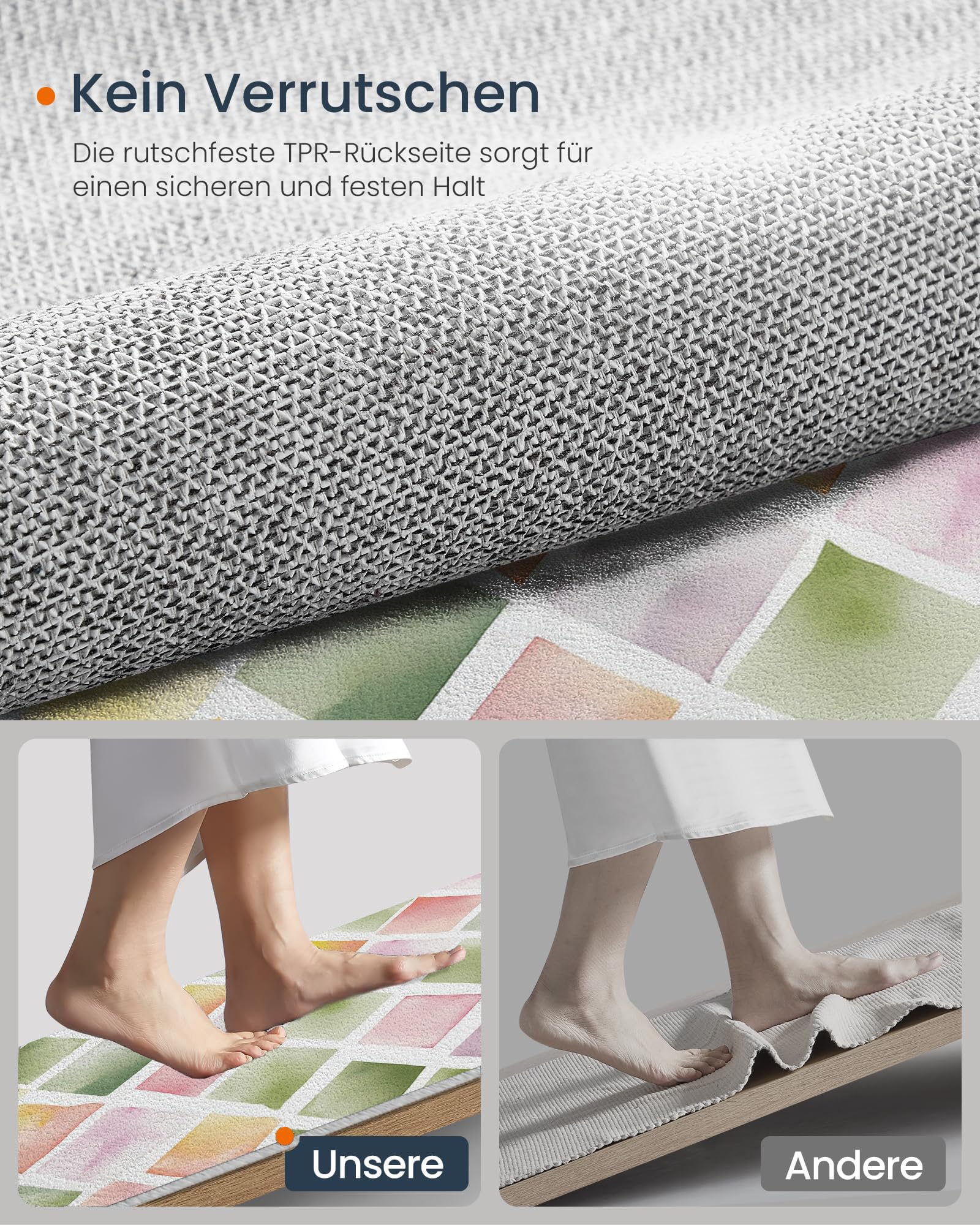 Tapis Salon 120X180Cm, Losange Abstrait Tapis Doux Poils Courts Aquarelle Géométrique Antidérapant Lavable pour Chambre, Décoration Intérieur Garçons Filles Adolescents, Vert Sauge