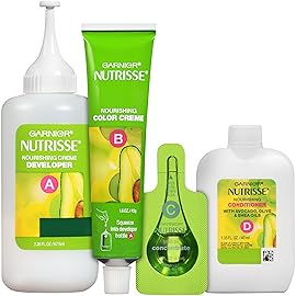 Garnier Nutrisse Nourishing Hair Color Creme, 72 Dark Beige Blonde (Sweet Latte) (Packaging May Vary)