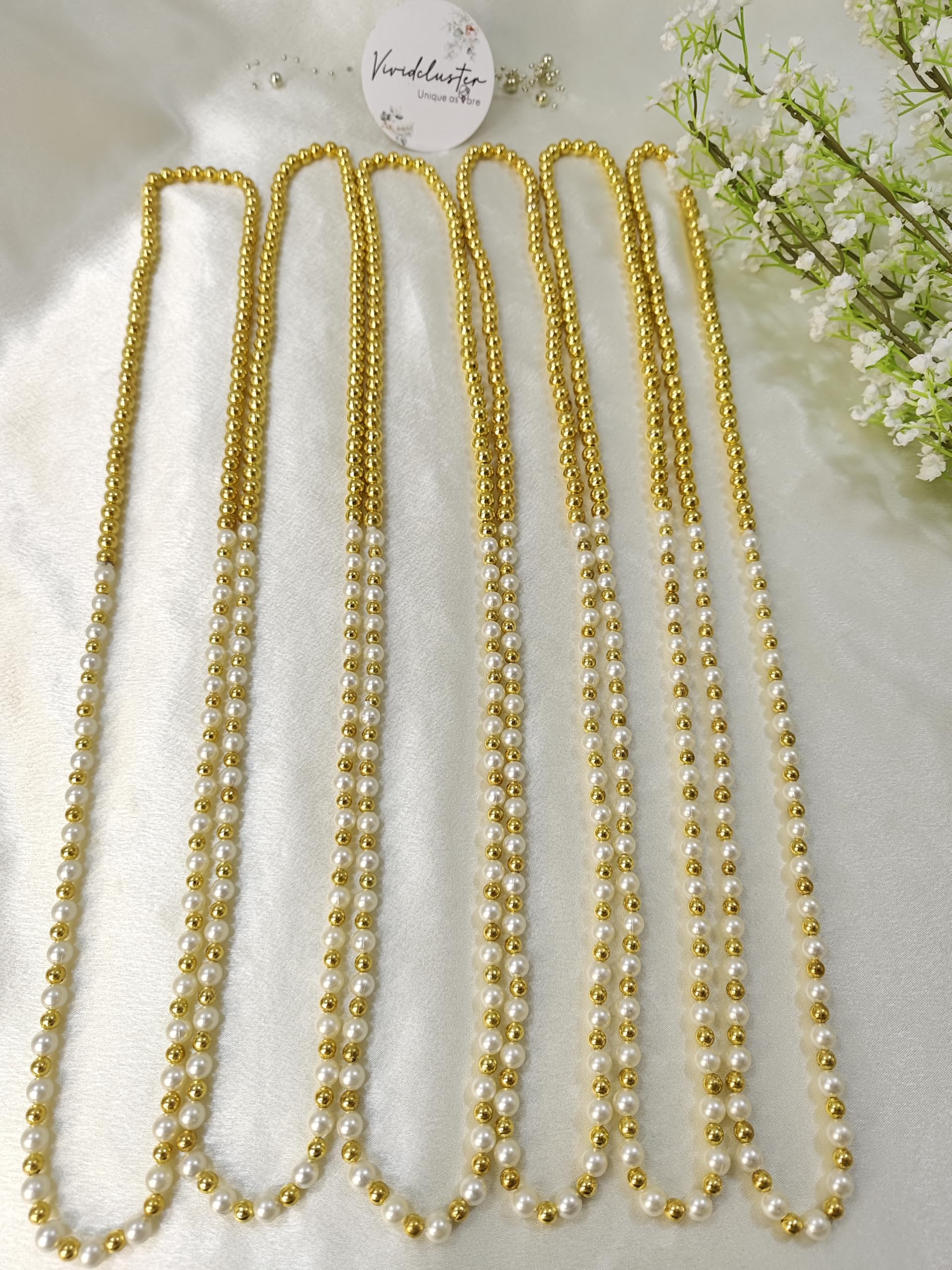 Premium Milni Mala for Baraatis | Wedding Welcome Garland for Guests | Traditional Artificial Flower Varmala | Indian Marriage Ceremony Garland for Groom Family | Milni Ceremony Malas (30)-image-3