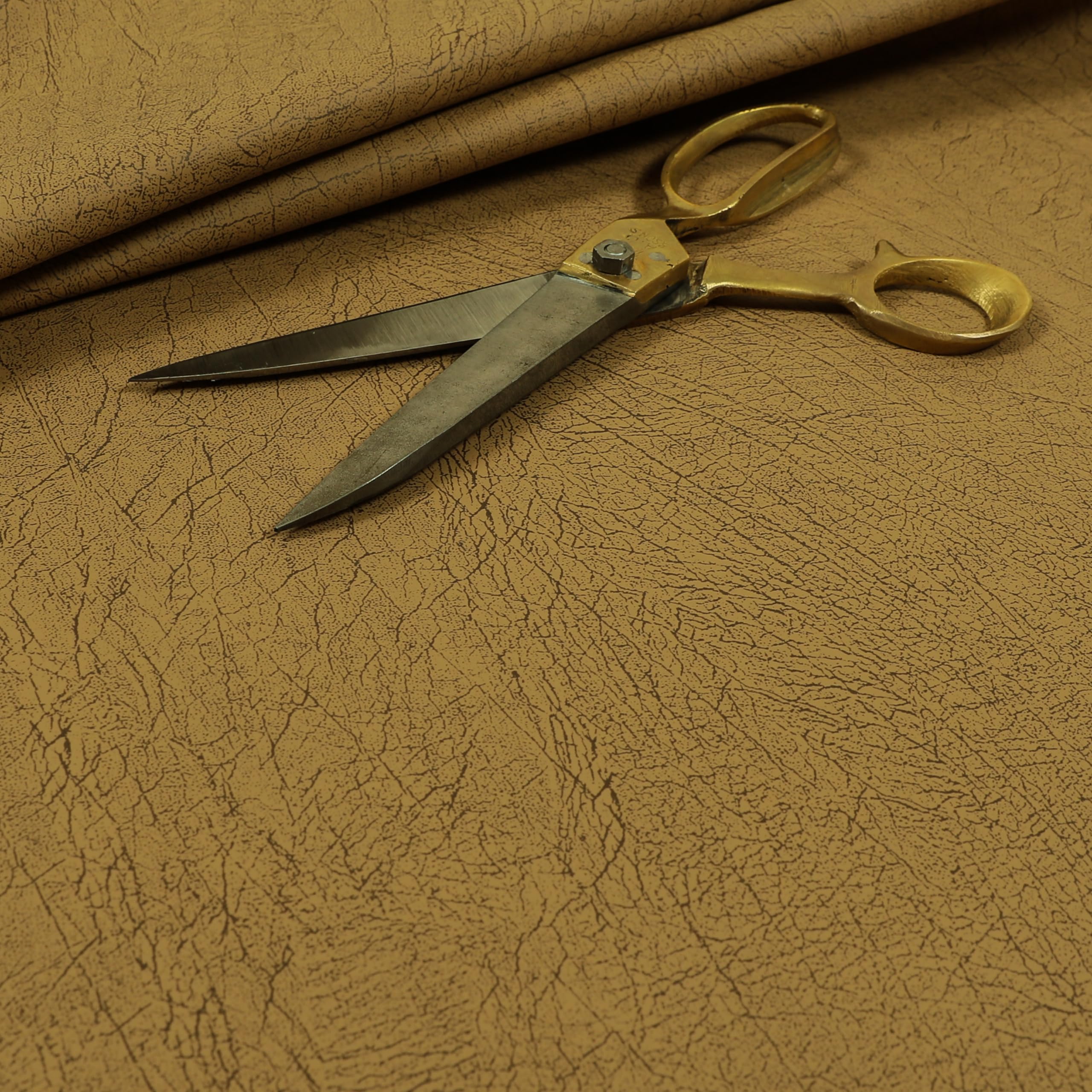 Redbrick Mill Fabrics Flame Retardant Soft Clay Feel Smooth Aged Effect Leather Brown Colour Vinyl Upholstery Fabric (Per Metre)