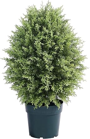 National Tree Company 26-inch Artificial Cypress Tree, Realistic Fake Tree