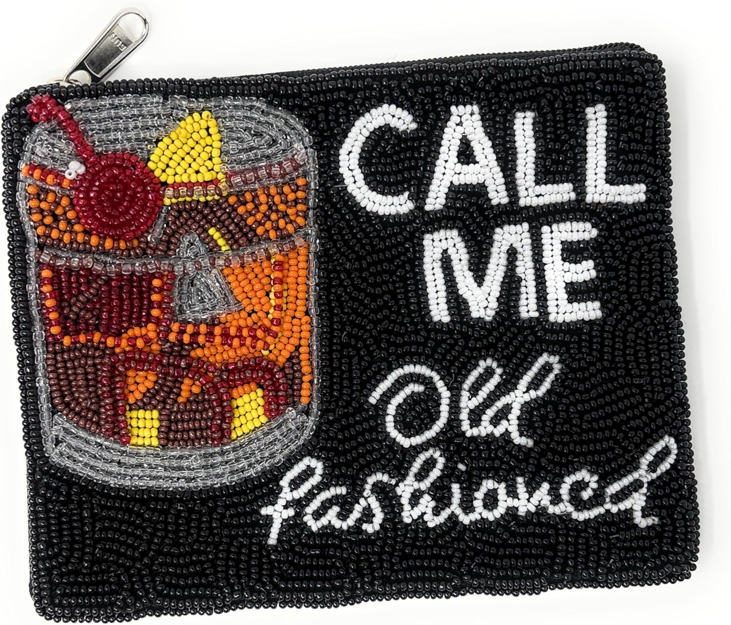 Call Me Old Fashioned Beaded Coin Purse Pouch, Small Wallets, Card Pouch Bag, Cosmetic Bag, Best Friend Birthday Gifts, Handmade Gift, Black Pouch Purse - Image 4