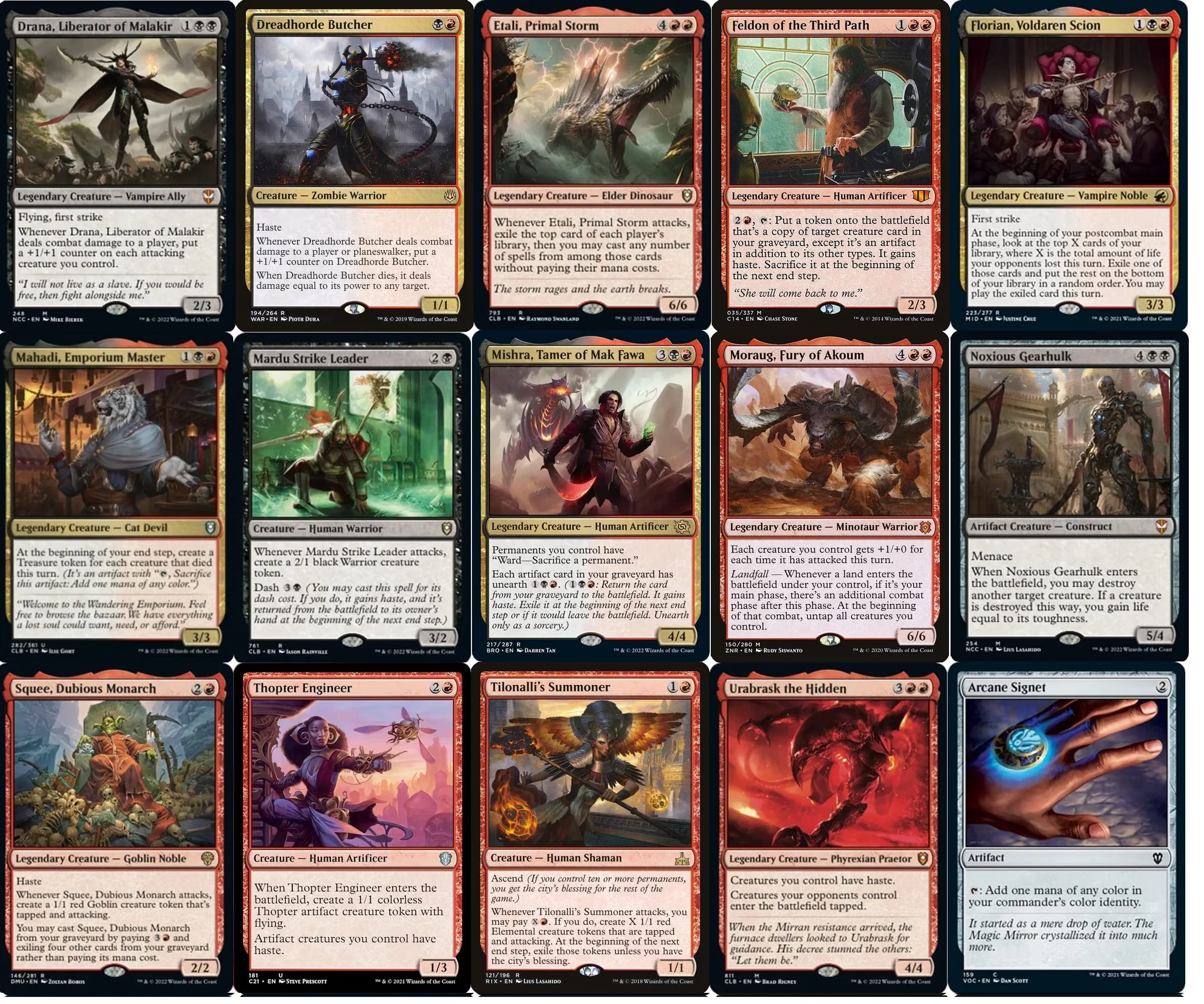 Competitive Commander Mishra Aggro Meld Deck - Rakdos - Black Red - EDH cEDH - Mishra, Claimed by Gix - 100 Card - Custom Magic The Gathering Deck