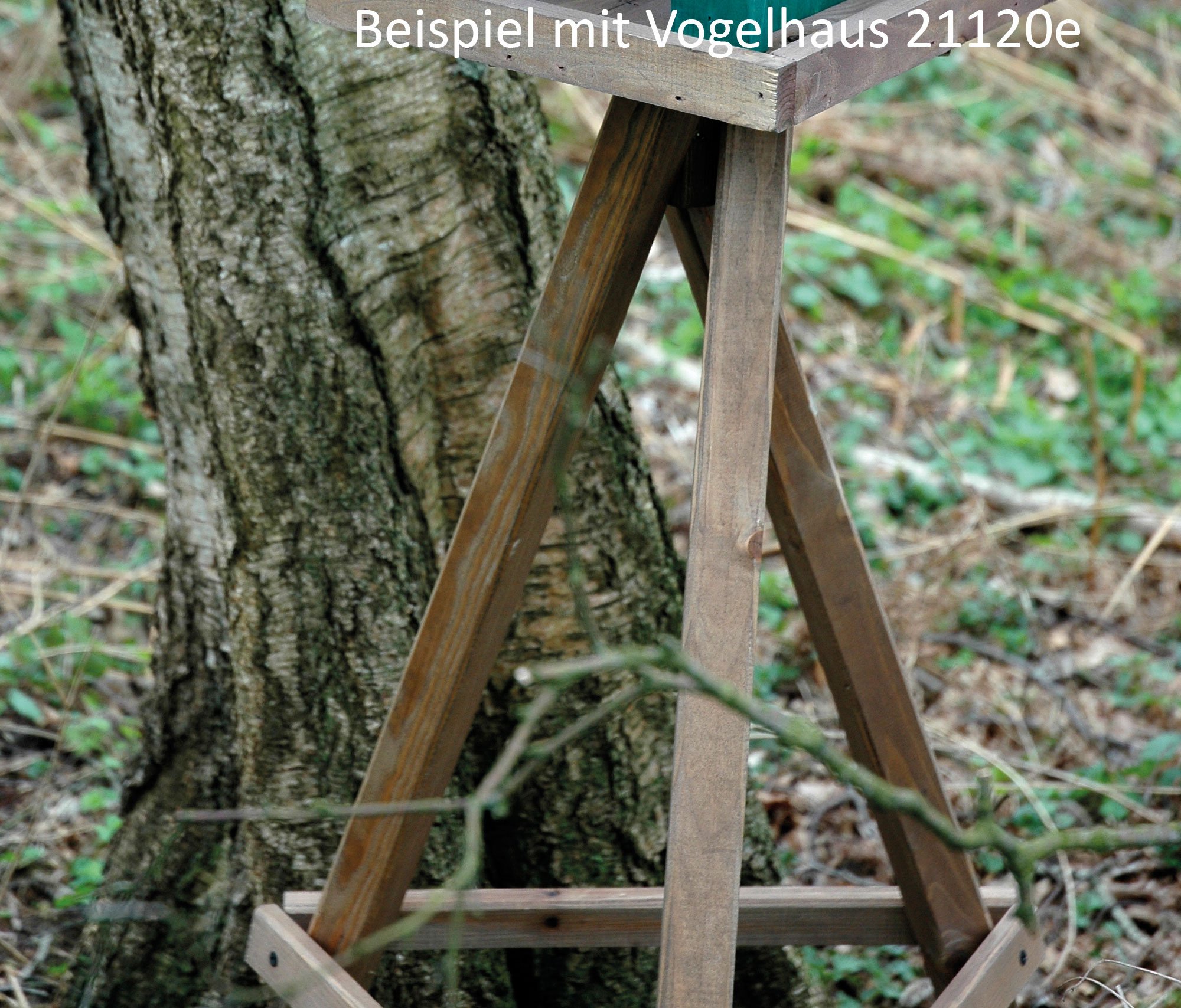 dobar Vogelfutterhaus-Ständer - 33311e - Ständer für Vogelhäuser aus