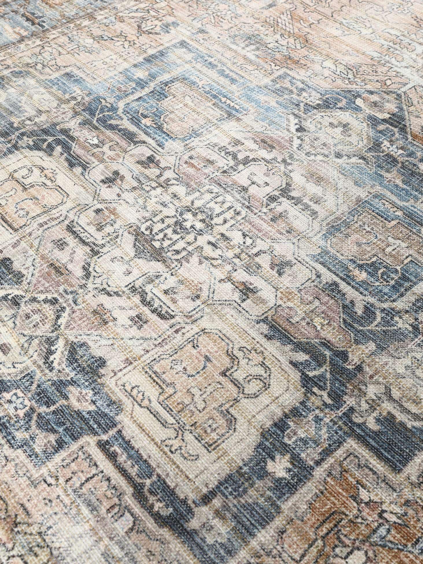 RugVista Dhabi Oriental Tapis, 160 x 230 cm, Terracotta/Bleu