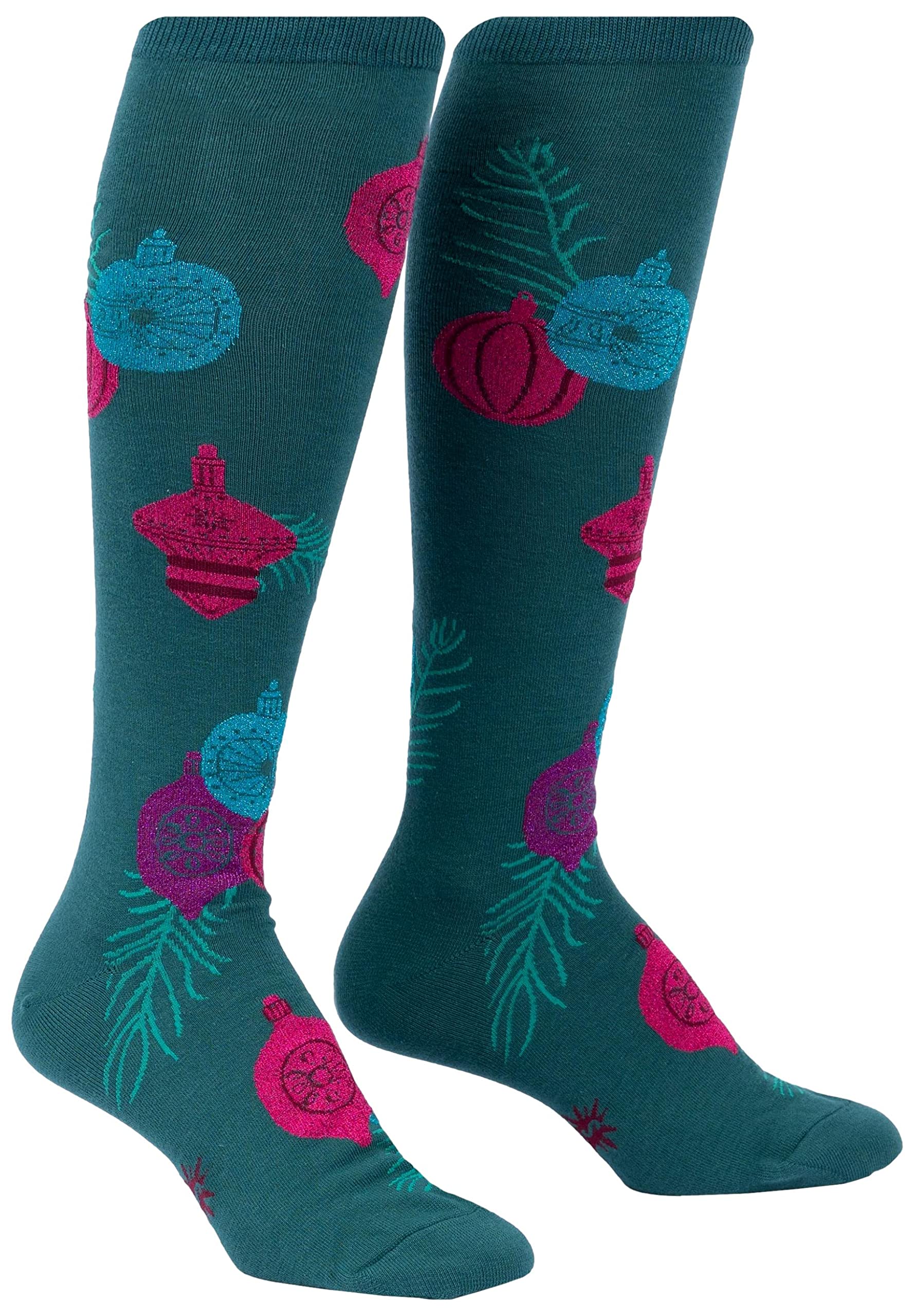 Sock It To Me, Fun Knee High Socks, Christmas Holiday, Bring the Bling, One size