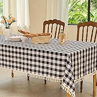 Vista 48 de Table Cloth Rectangle Table-Rustic Gingham Tablecloth Buffalo Plaid Table Cloth for Thanksgiving Christmas Kitchen Dining Room