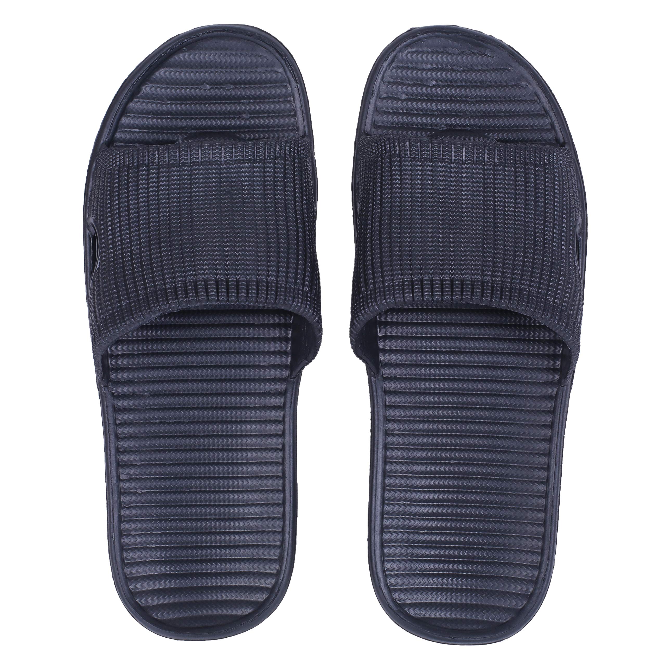 DRUNKEN Slippers For Men Women Flip Flops Chappals Slides Sandals Stylish Sleeper Man Sliders Footwear Flats Girls Ladies Clogs Bathroom Daily Use Chapal Hawai Black- 6 UK (B07YZPF92C) Amazon Price History, Amazon Price Tracker
