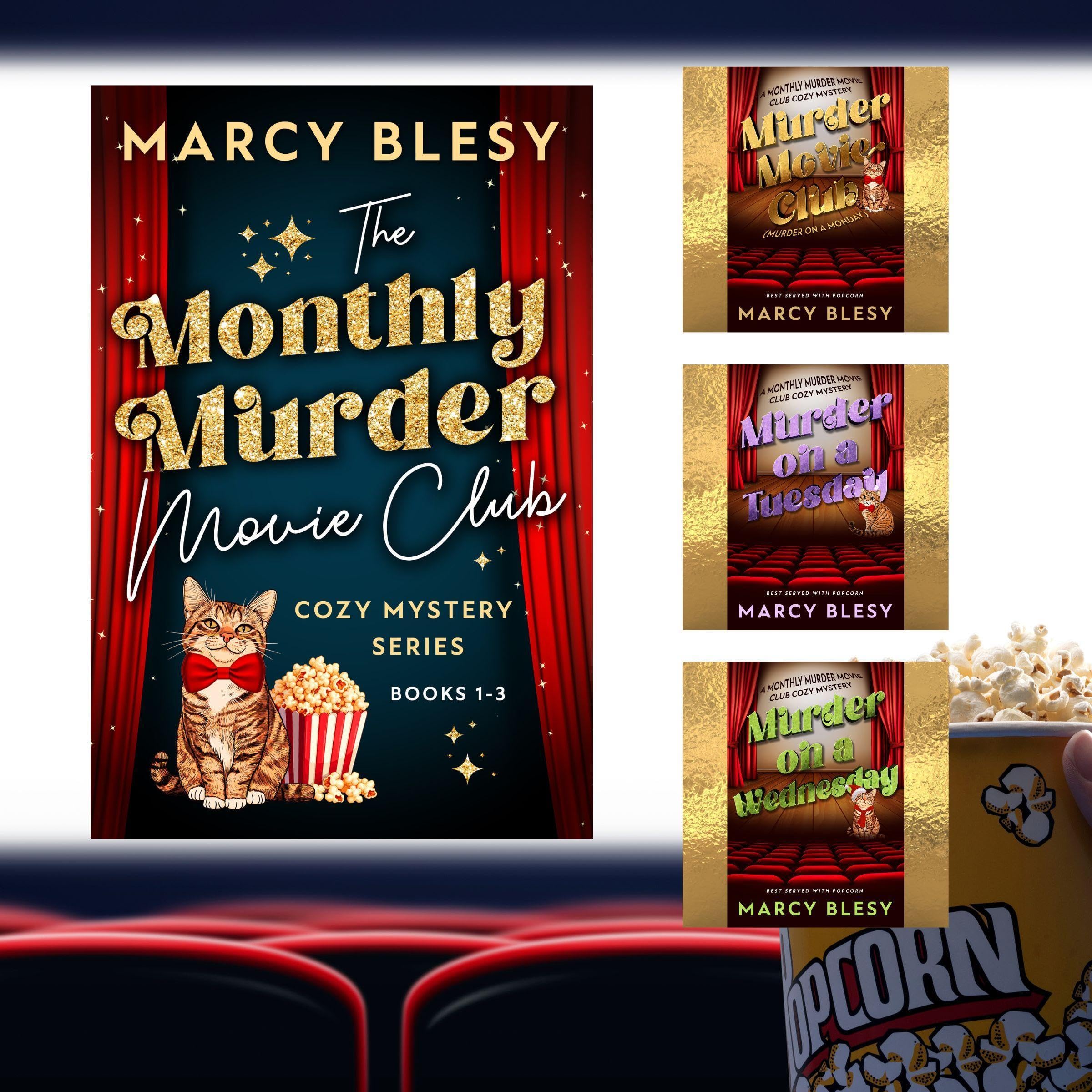 The Monthly Murder Movie Club Cozy Mystery Series Box Set, Books 1-3