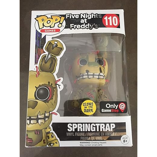 Sale Funko Pop! Five Nights At Freddys Glow Springtrap #110 Exclusive