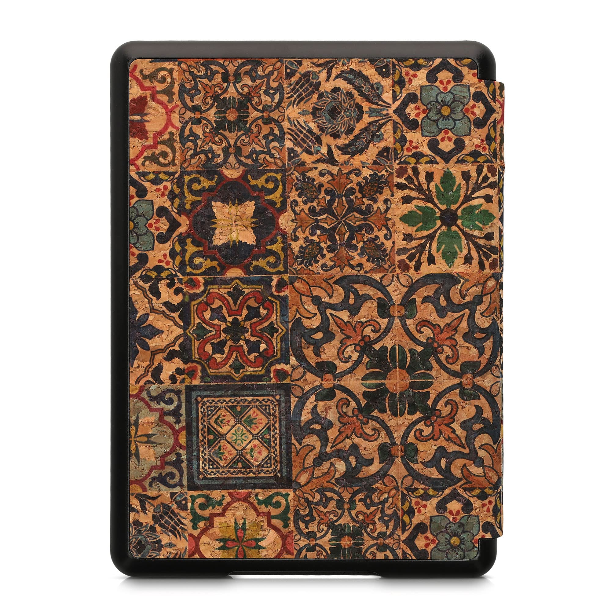 kwmobile Funda Compatible con Amazon Kindle Paperwhite 11. Generation 2021 - Carcasa para e-Book de Corcho - Case Azulejos