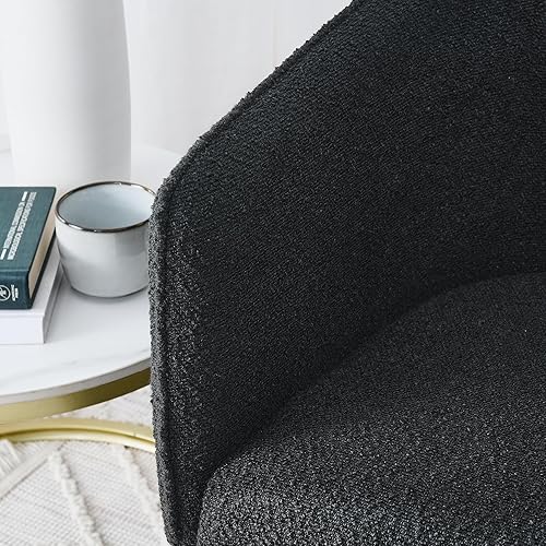 Miniatura 4 de Modern Style Simple and Elegant Chair, Black Leisure Chair, Suitable for Dining,Bedroom,Living Room,Reception Desk (Assembly Required) Black