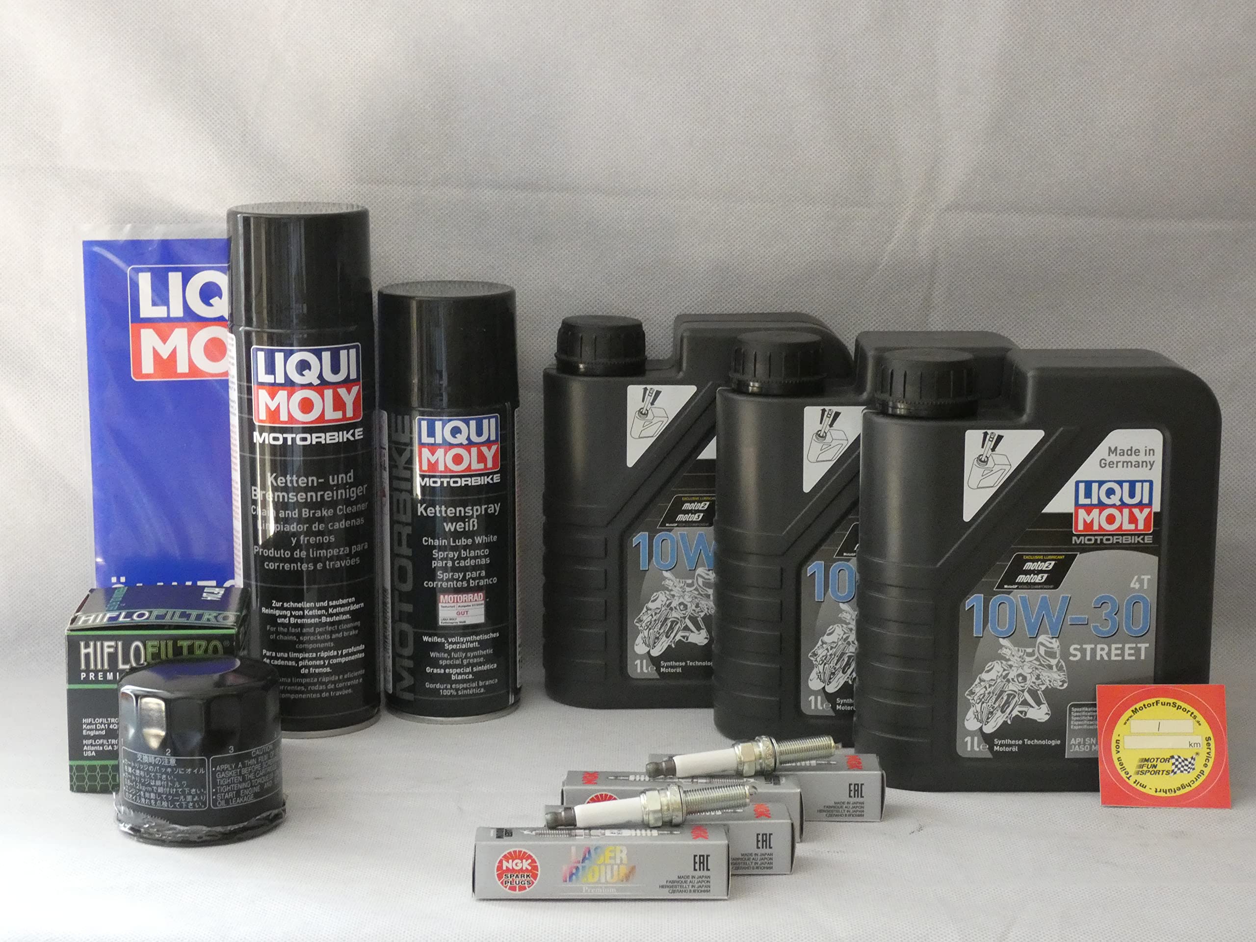 Wartungs Set kompatibel zu Honda CBR 1000 RR-R SC82 Ölfilter Zündkerze Inspektion