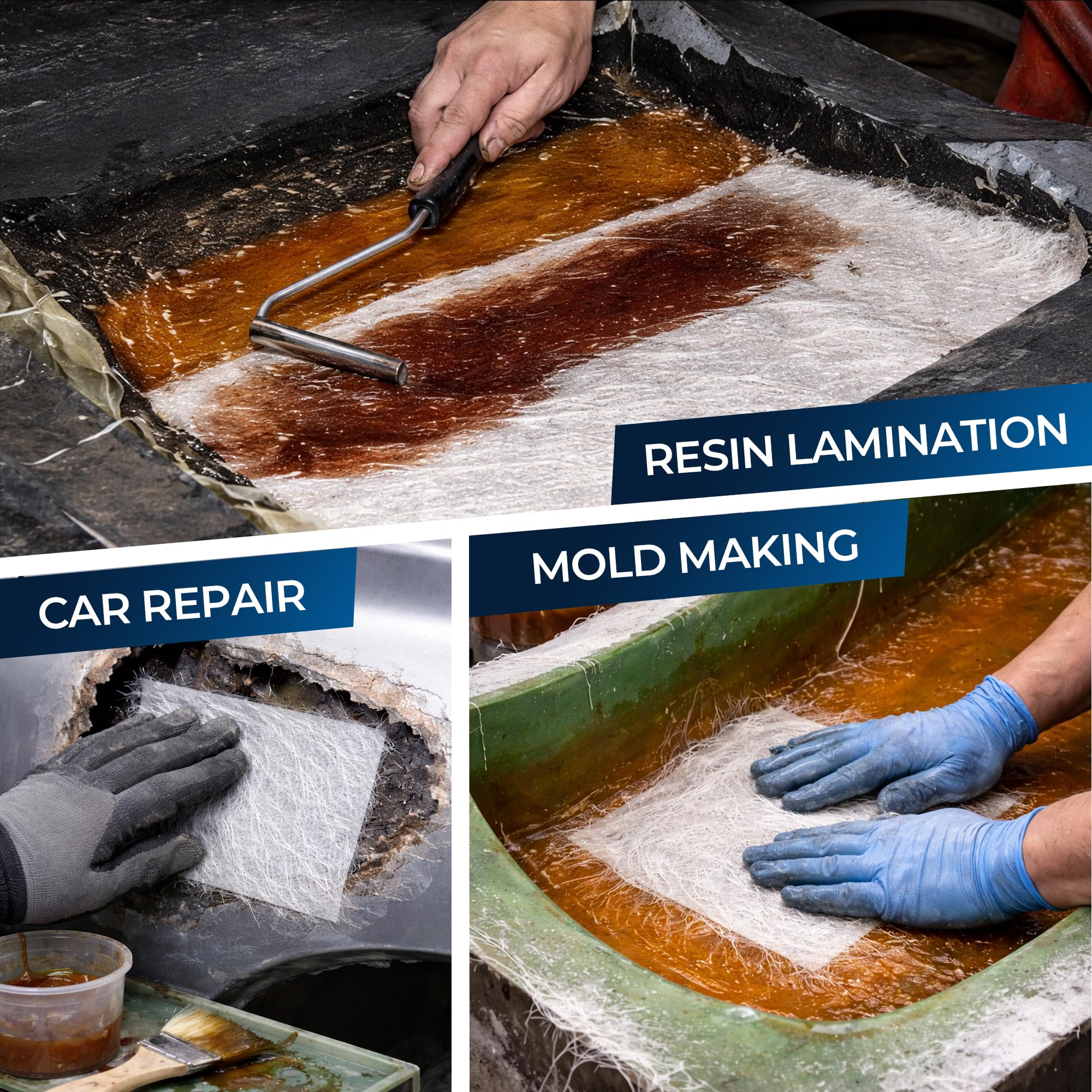 Fiberglass Chopped Strand Mat - Boat Repair & Auto Body -3