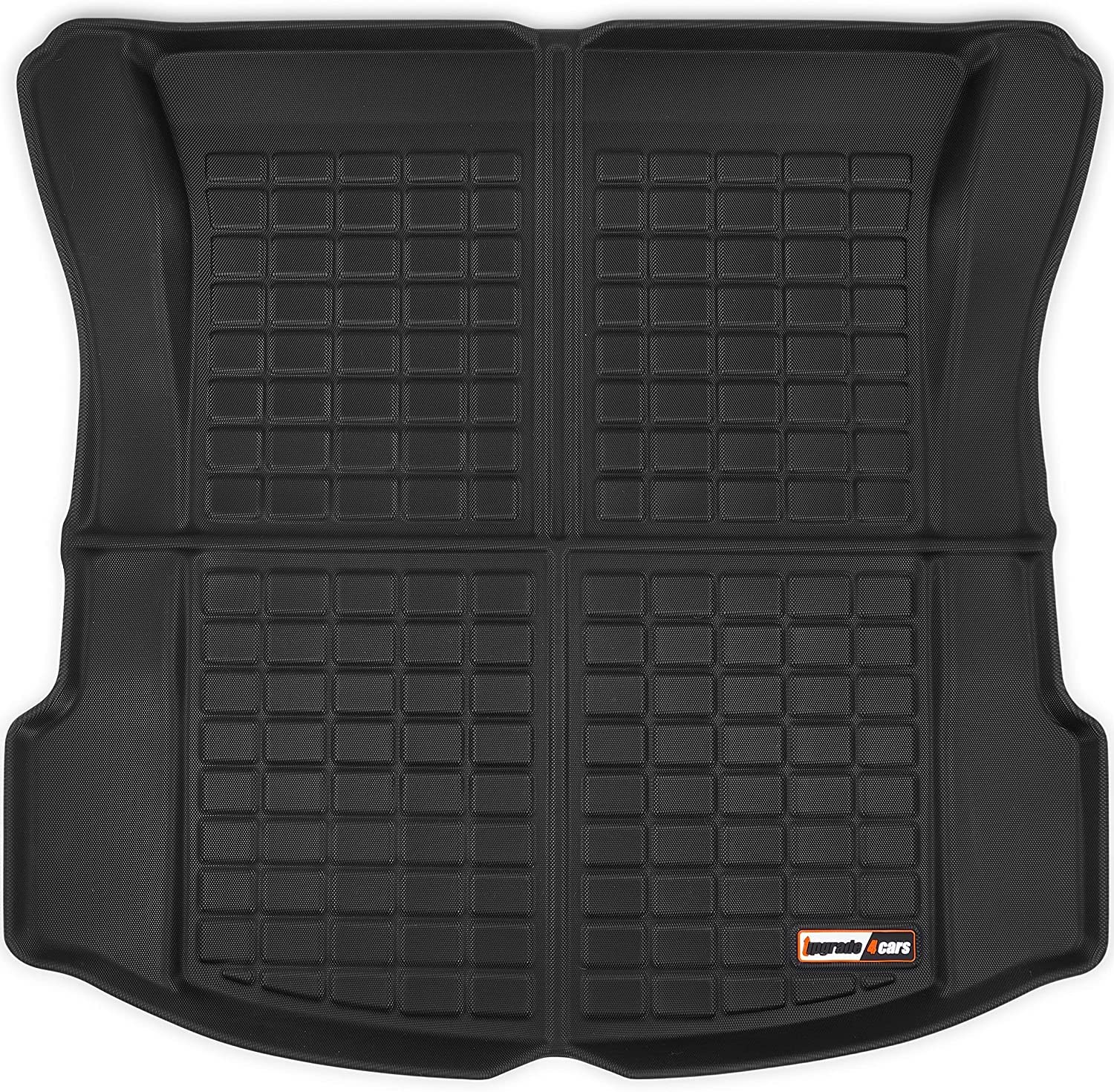 Upgrade4cars Tappetino Bagagliaio Auto compatibile con Tesla Model 3 | Vasca per Baule Impermeabile e Antiscivolo | Accessori Tappeto Interno