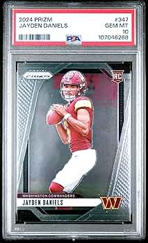 テイタム Prizm RC PSA 9 Amazon.com: Graded 2024 Panini Prizm Jayden Daniels #347