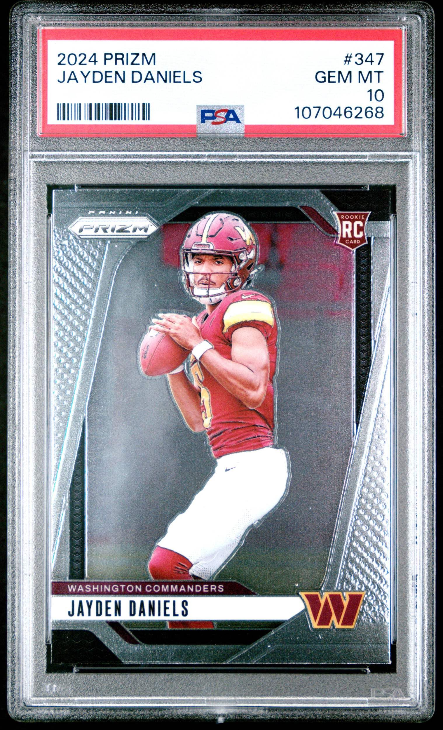 Amazon.com: Graded 2024 Panini Prizm Jayden Daniels #347