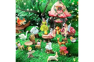 Enchanting Fairy Haven: Soaoo's Fairy House Garden Figurine Kit