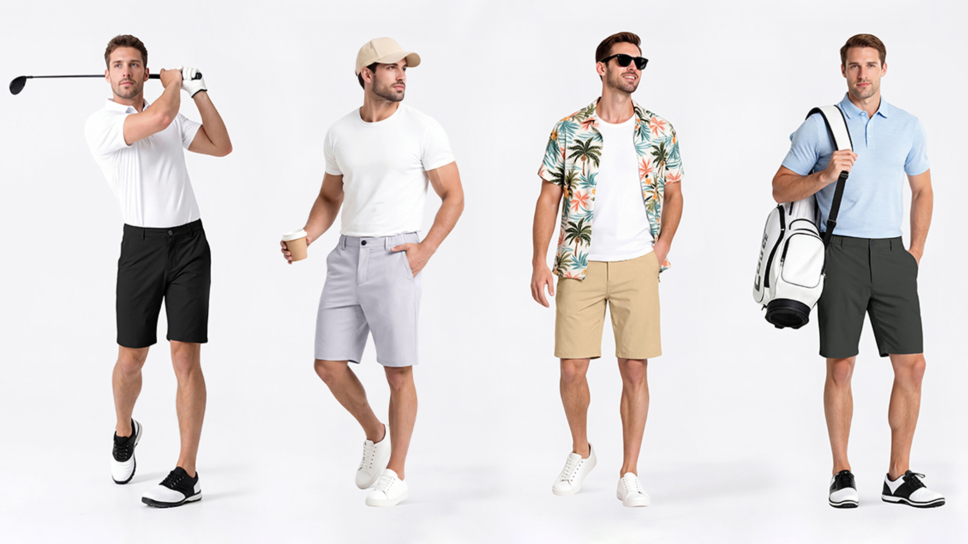 メンズウェア clubhouse NO GOLF Chino Short Pants GINGTTO Mens Dress Shorts Stretch 9 Inch Black Golf Shorts for Men
