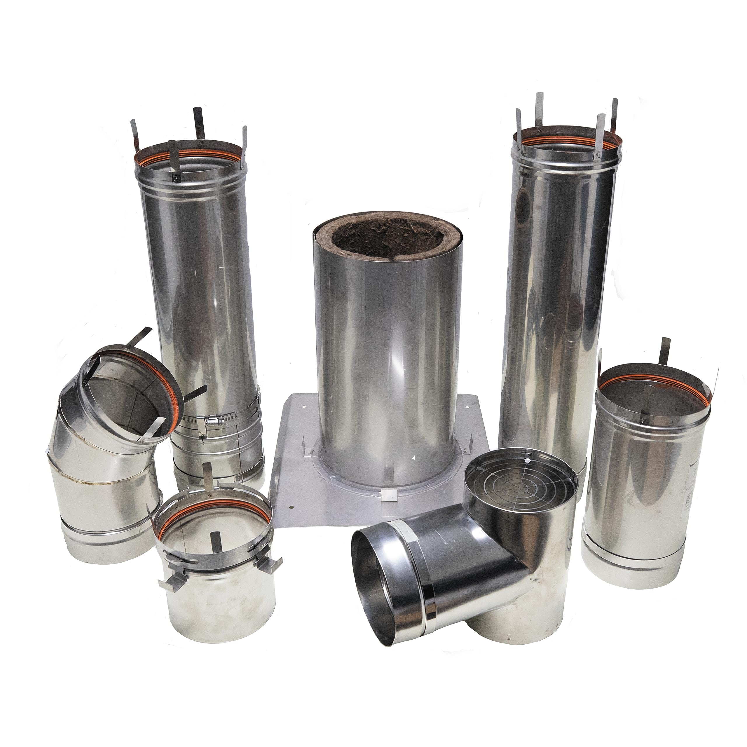 Universal 6" Horizontal Vent Kit - Category III by Mr. Heater – 6 inch fitting, Stainless Steel, Silver, Model F102861