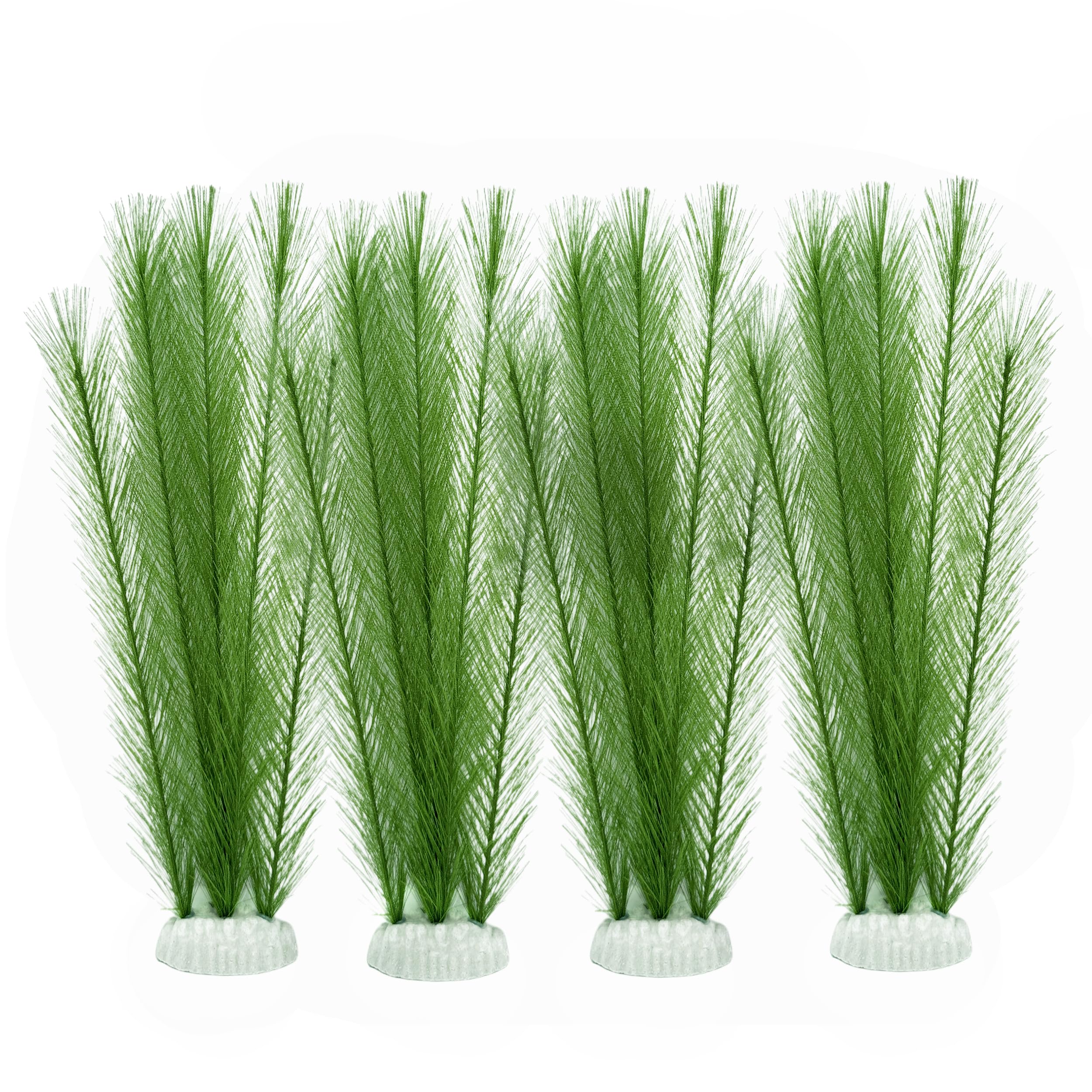 M2cbridge Plastic Fish Tank Plants Soft Silk Water Grass for Terrarium Simulate Plants and Aquarium Landscape(4pcs,12")