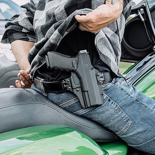 Miniatura 9 de Funda modular Glock 19 IWB/OWB, fabricada en Estados Unidos, se adapta a Glock 19 44 45 (Gen 3-5) 23 32 (Gen 3-4), Shadow Systems MR920 – Funda