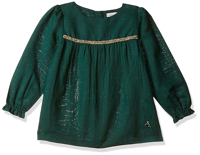 Cherry Crumble California Kids Girls Fairy Dust Cotton Blend Top (WS-TOP-3250_Green)
