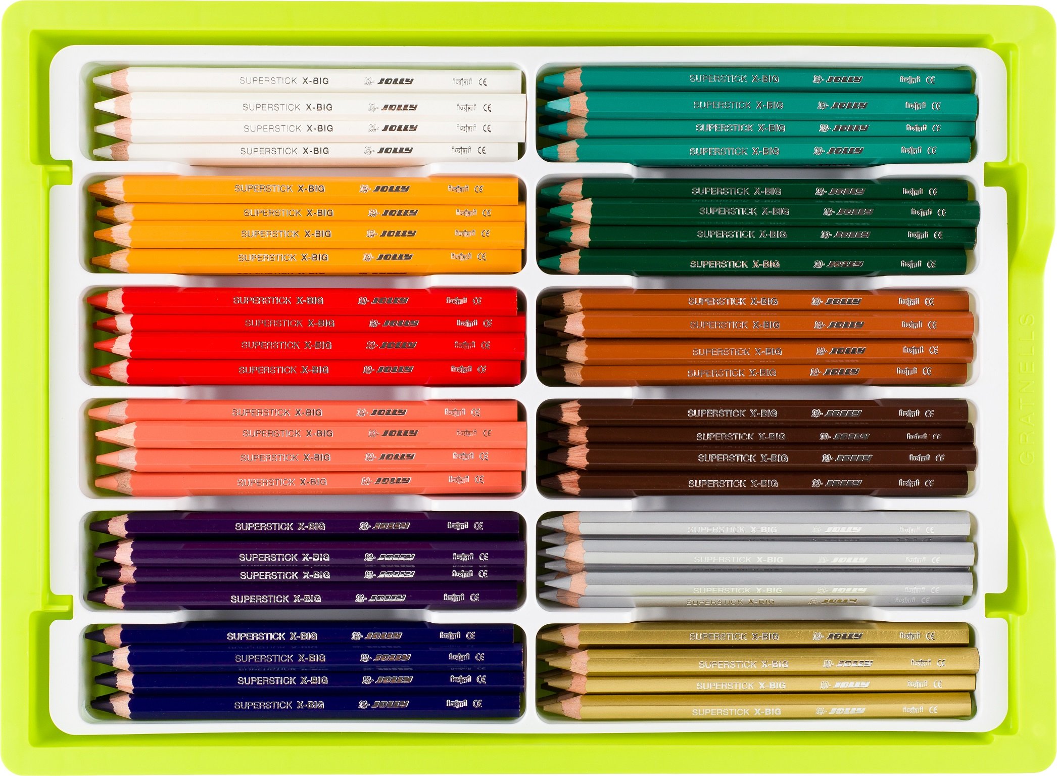 Buy Jolly XBig Premium Jumbo Colored Pencils with Stackable Storage