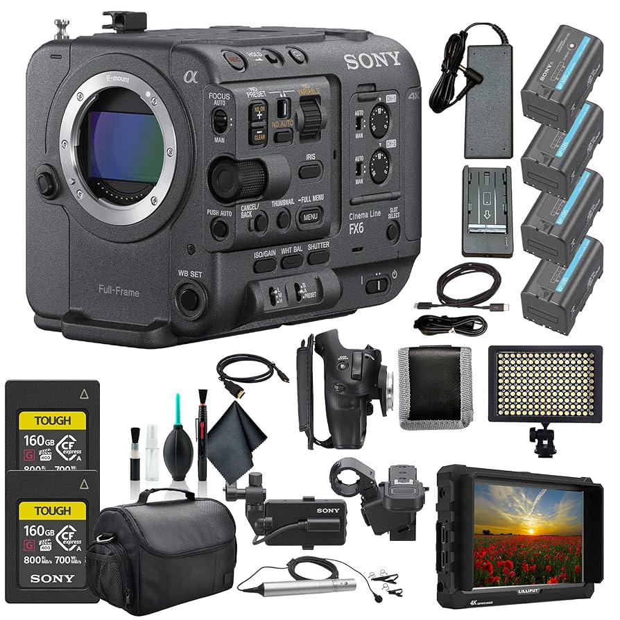 Amazon.com : Sony FX6 Full-Frame Cinema Camera Body Only