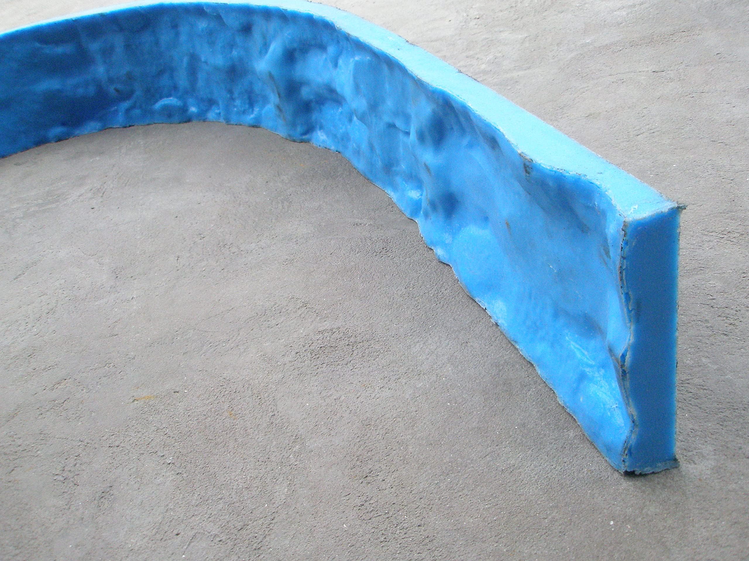 Concrete Stone Rock Edge Form Liner - Countertops, Steps, Benches & Fireplaces (6" High)