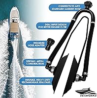 Vista 2 de Dual Feed Muff Style Boat Motor Flusher Use for Antifreeze Winterization or Common Water Flush 5/8 Inch Standard Garden Hose Connection