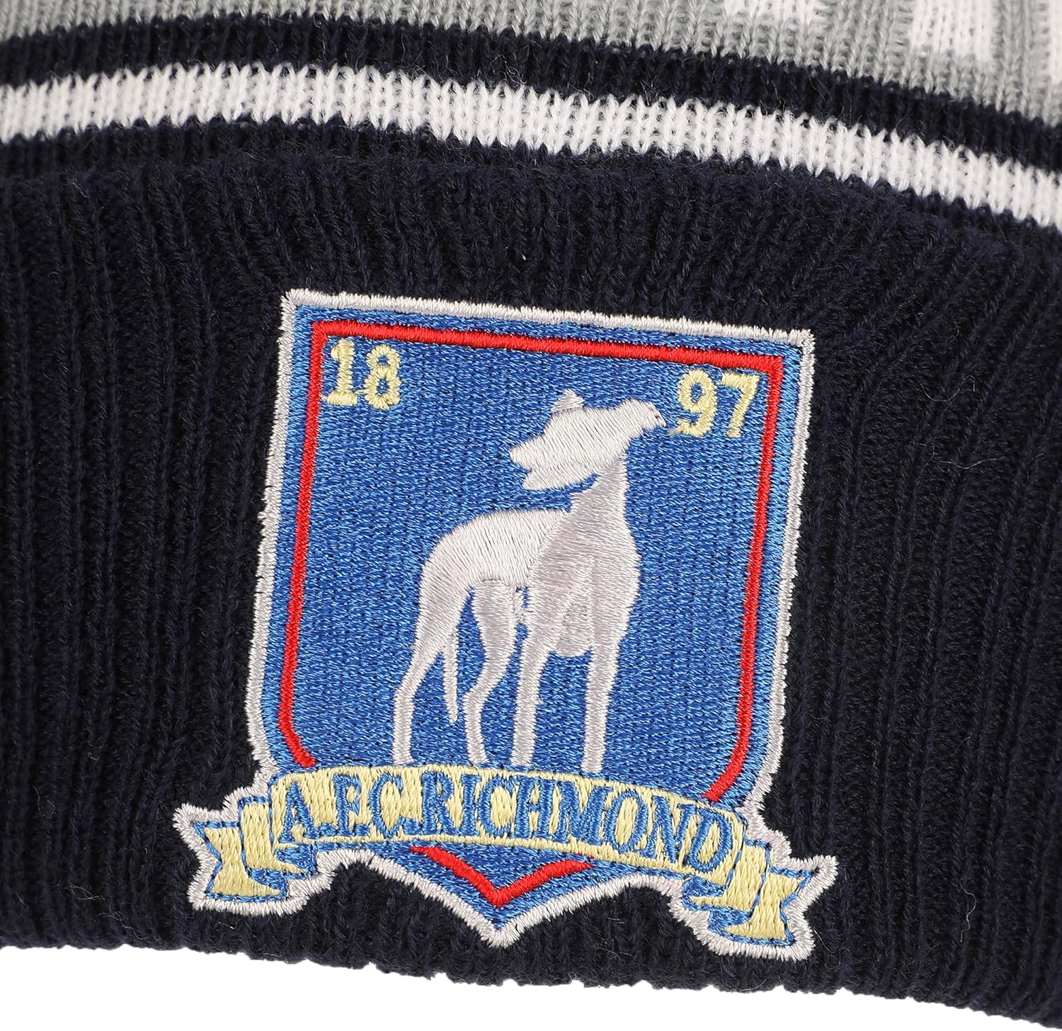 Bioworld Ted Lasso Jacquard and Logo Black Cuff Beanie - Image 4