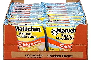 Maruchan Ramen Less Sodium Chicken: Savory Instant Ramen Noodles for Quick and Satisfying Meals