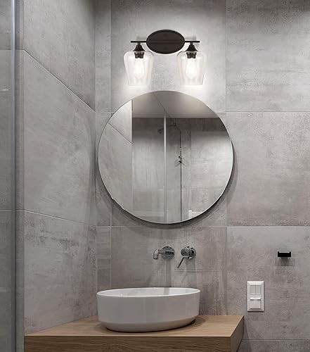 Miniatura 3 de JONATHAN Y JYL7546A Jayne 15.75 pulgadas 2 luces de hierro  vidrio rústico LED de tocador país francés 2700K 4W bombillas entrada, vestíbulo,