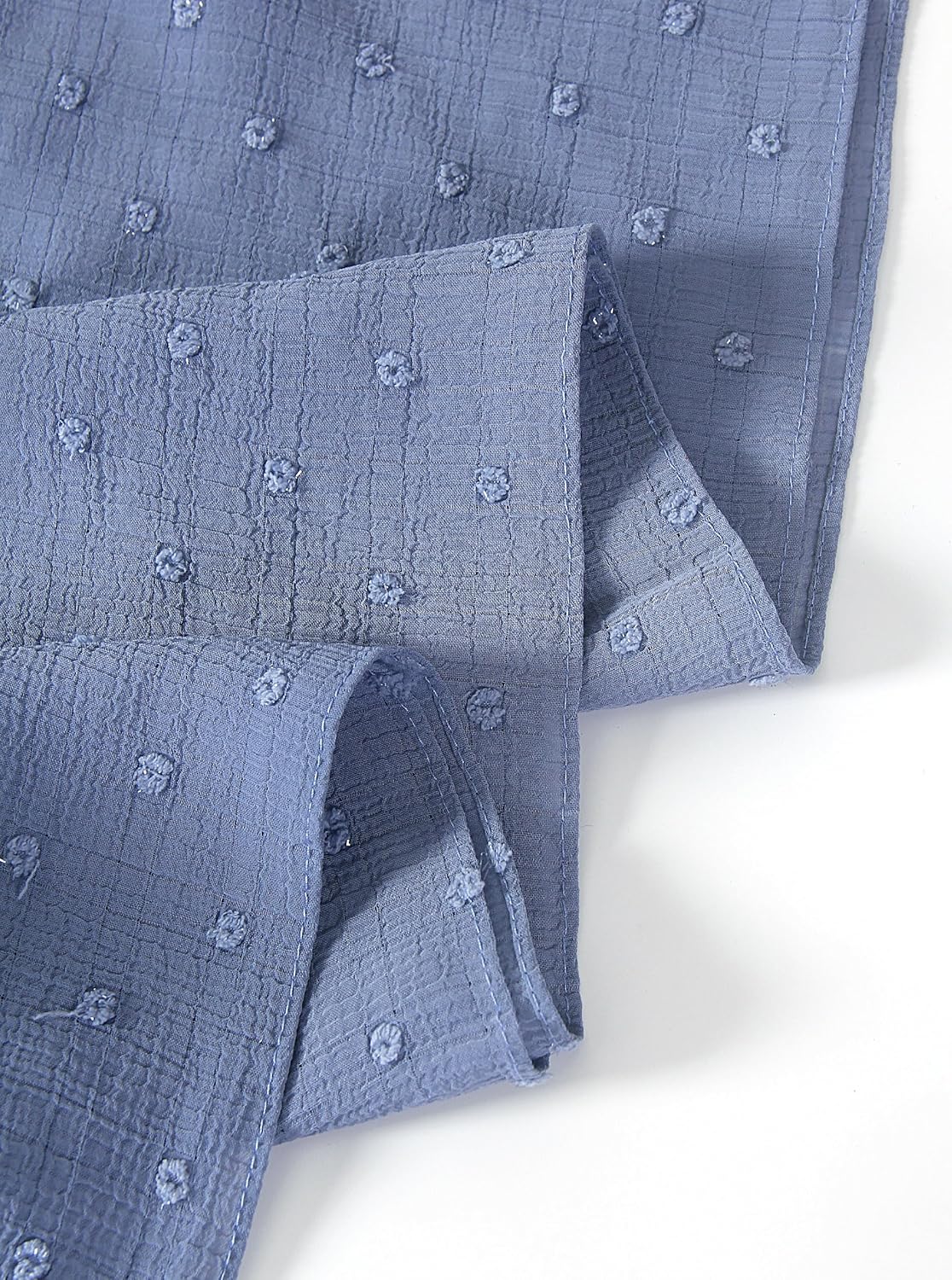 Chiffon Dotted Hijab Scarf for Women, Lightweight Textured Head Wrap Shawl,Soft Muslim Headscarf for Spring Fall - Image 5